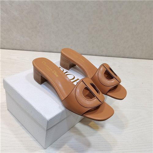 High Quality Luxury Dior Cd Letters Rhinestone Slippers