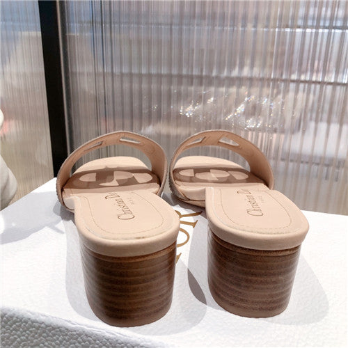 High Quality Luxury Dior Block Heel Sandals product detail