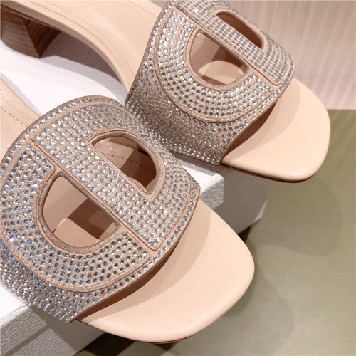 High Quality Luxury Dior Block Heel Sandals product detail