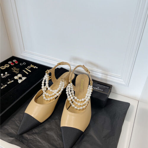 High Quality Luxury Chanel Pearl Sandals – Style 12998 product detail
