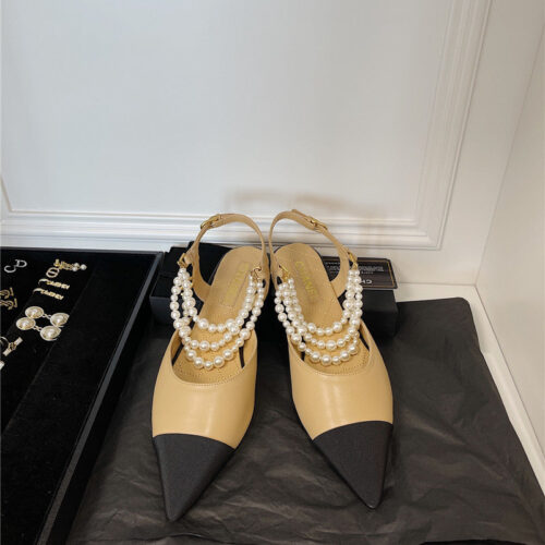 High Quality Luxury Chanel Pearl Sandals – Style 12998 product detail