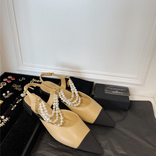 High Quality Luxury Chanel Pearl Sandals – Style 12998