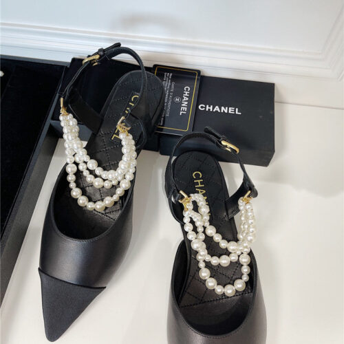 High Quality Luxury Chanel Pearl Sandals – Style 44070 product detail