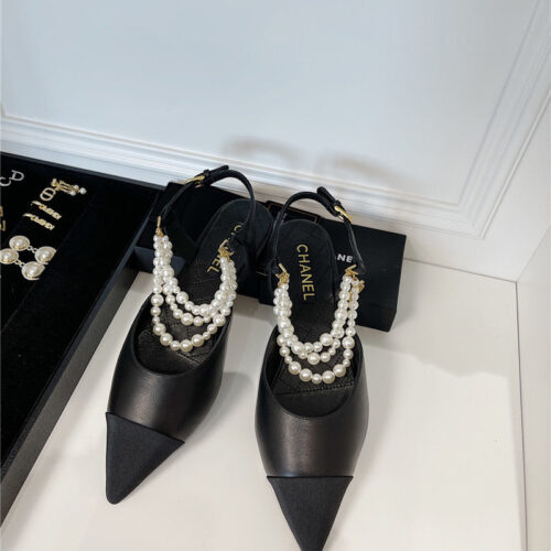 High Quality Luxury Chanel Pearl Sandals – Style 44070 product detail