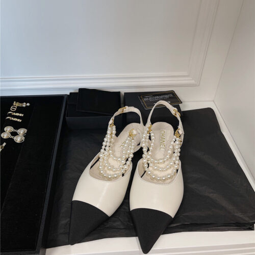 High Quality Luxury Chanel Pearl Sandals – Style 75142 product detail