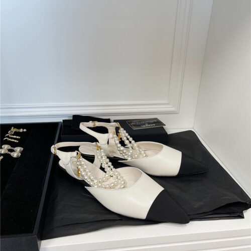 High Quality Luxury Chanel Pearl Sandals – Style 75142