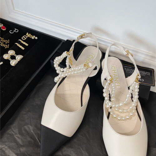 High Quality Luxury Chanel Pearl Sandals – Style 75142 product detail