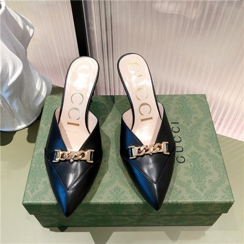 High Quality Luxury Gucci High Heel Sandals Slippers – Style 64147 alternate view
