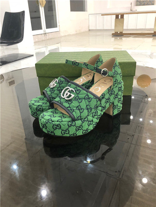 High Quality Luxury Gucci Platform High Heel Sandals – Style 96659 product detail