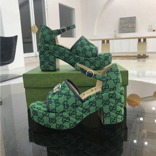 High Quality Luxury Gucci Platform High Heel Sandals – Style 96659 product detail