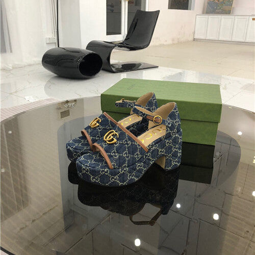 High Quality Luxury Gucci Platform High Heel Sandals alternate view