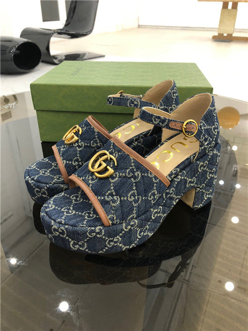 High Quality Luxury Gucci Platform High Heel Sandals
