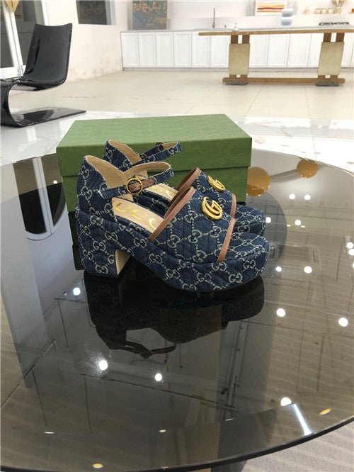 High Quality Luxury Gucci Platform High Heel Sandals product detail