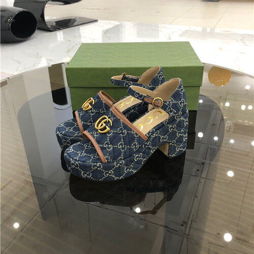 High Quality Luxury Gucci Platform High Heel Sandals product detail