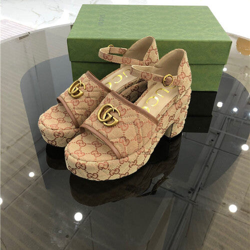 High Quality Luxury Gucci Platform High Heel Sandals – Style 98355