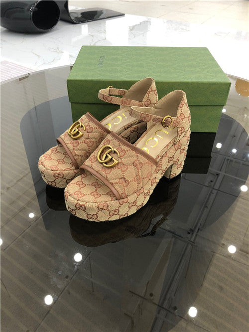 High Quality Luxury Gucci Platform High Heel Sandals – Style 98355