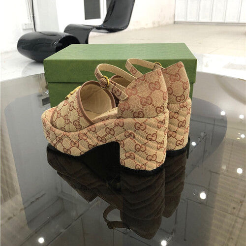 High Quality Luxury Gucci Platform High Heel Sandals – Style 98355 product detail