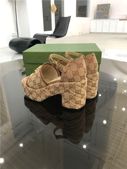 High Quality Luxury Gucci Platform High Heel Sandals – Style 98355 product detail