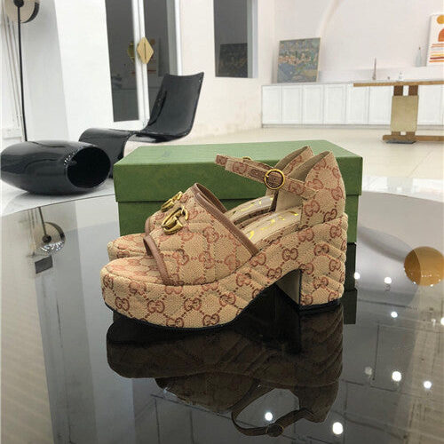 High Quality Luxury Gucci Platform High Heel Sandals – Style 98355 product detail