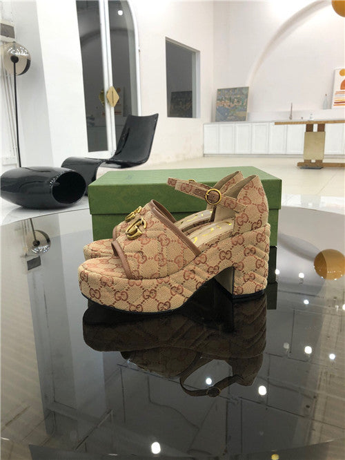 High Quality Luxury Gucci Platform High Heel Sandals – Style 98355 product detail