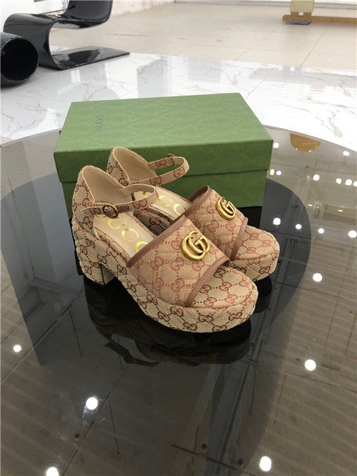 High Quality Luxury Gucci Platform High Heel Sandals – Style 98355 product detail