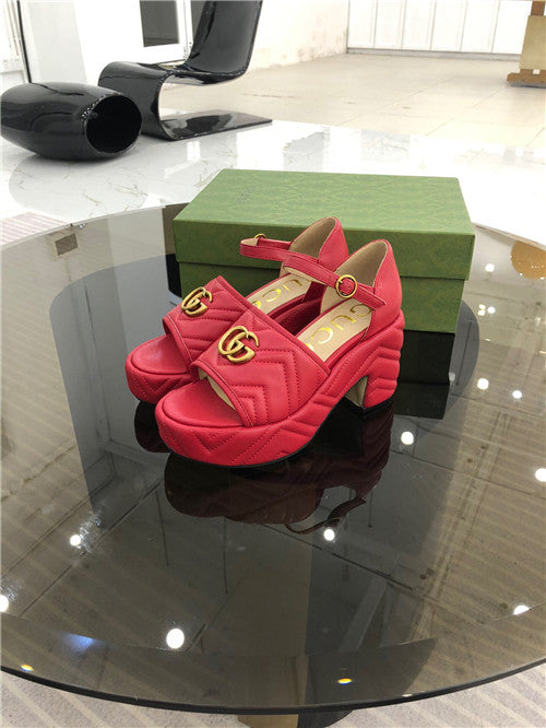 High Quality Luxury Gucci Platform High Heel Sandals – Style 63891 product detail