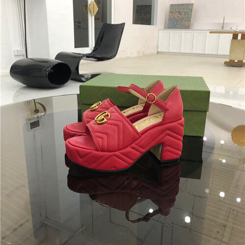 High Quality Luxury Gucci Platform High Heel Sandals – Style 63891 product detail