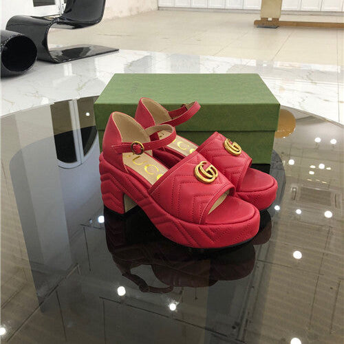 High Quality Luxury Gucci Platform High Heel Sandals – Style 63891 product detail