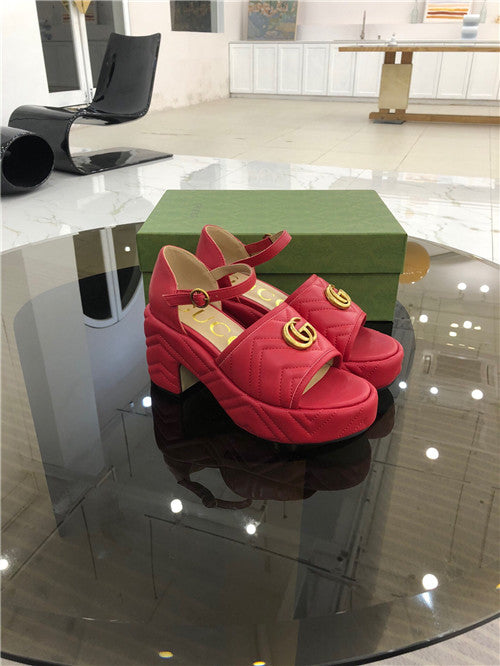 High Quality Luxury Gucci Platform High Heel Sandals – Style 63891 product detail