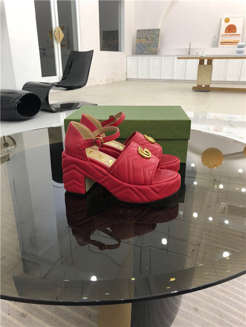 High Quality Luxury Gucci Platform High Heel Sandals – Style 63891 product detail