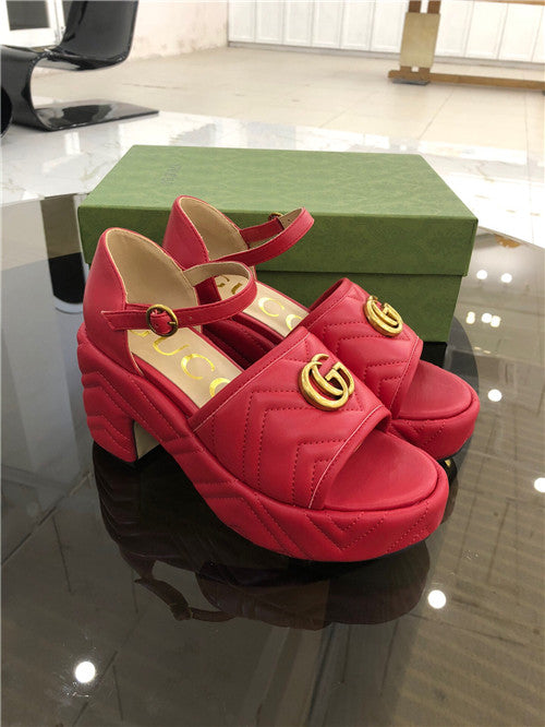 High Quality Luxury Gucci Platform High Heel Sandals – Style 63891