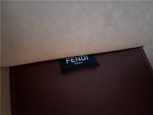 High Quality Luxury Fendi Sunshine Tote Medium Brown product detail