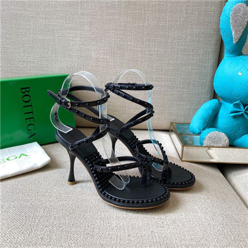 High Quality Luxury Bottega Veneta Bv Heel Sandals – Style 93894