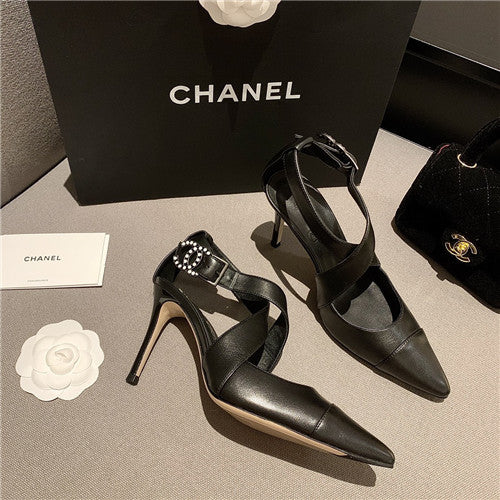 High Quality Luxury Chanel New High Heel Sandals – Style 33446