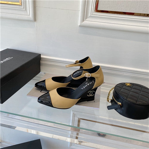 High Quality Luxury Chanel Wedge Sandals – Style 05734