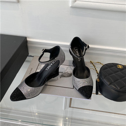 High Quality Luxury Chanel Wedge Sandals – Style 07430
