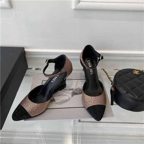High Quality Luxury Chanel Wedge Sandals – Style 74662 alternate view