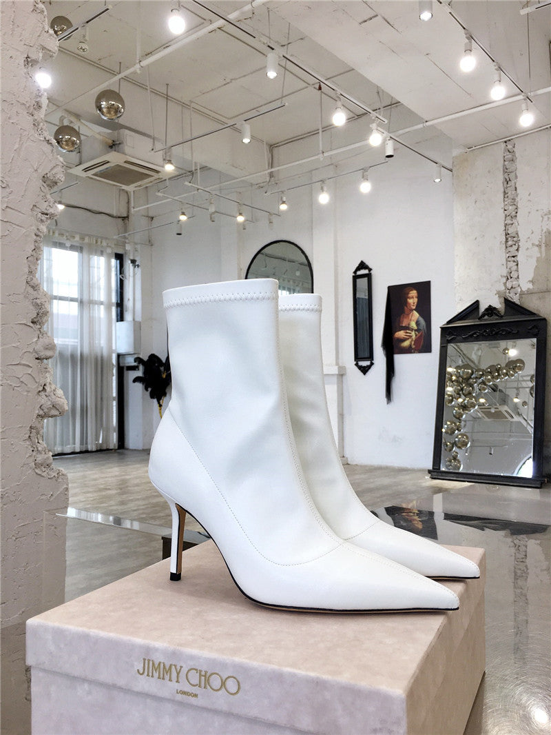 High Quality Luxury Jimmy Choo High Heel Stretch Boots – Style 96023