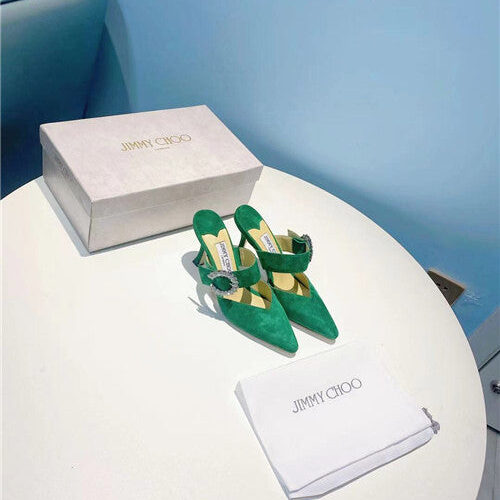 High Quality Luxury Jimmy Choo Green Heels Sandals alternate view
