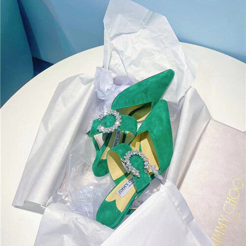 High Quality Luxury Jimmy Choo Green Heels Sandals product detail