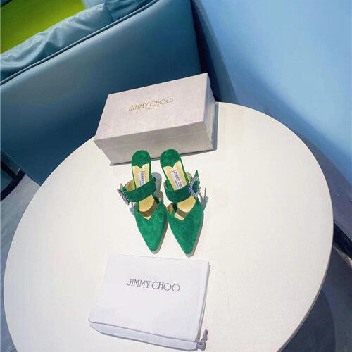 High Quality Luxury Jimmy Choo Green Heels Sandals product detail
