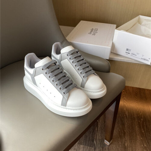 High Quality Luxury Alexander McQueen White Sneakers Womens – Style 71619