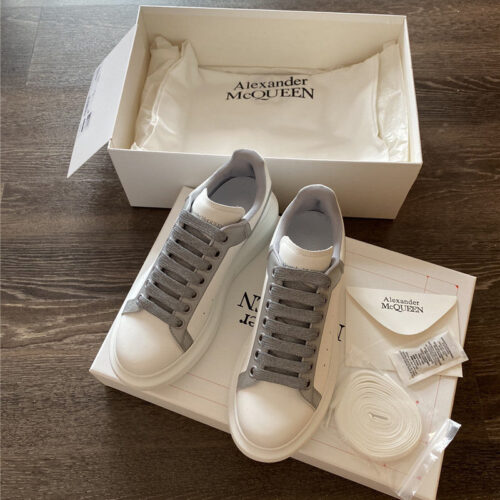 High Quality Luxury Alexander McQueen White Sneakers Womens – Style 71619 product detail