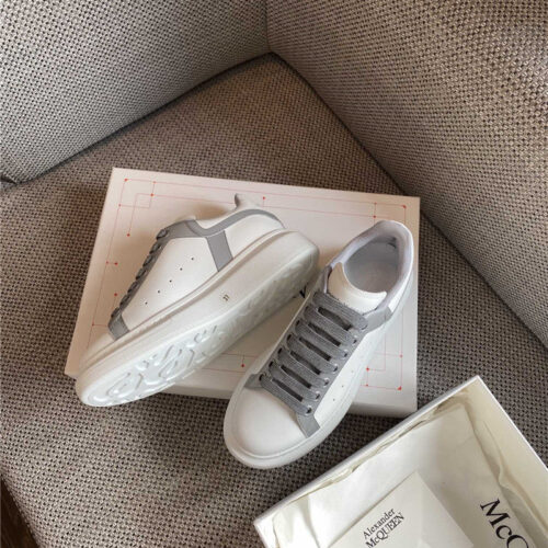 High Quality Luxury Alexander McQueen White Sneakers Womens – Style 71619 product detail
