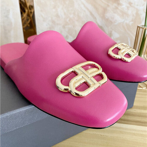 High Quality Luxury Balenciaga Round Head Flat Slippers – Style 81091 alternate view