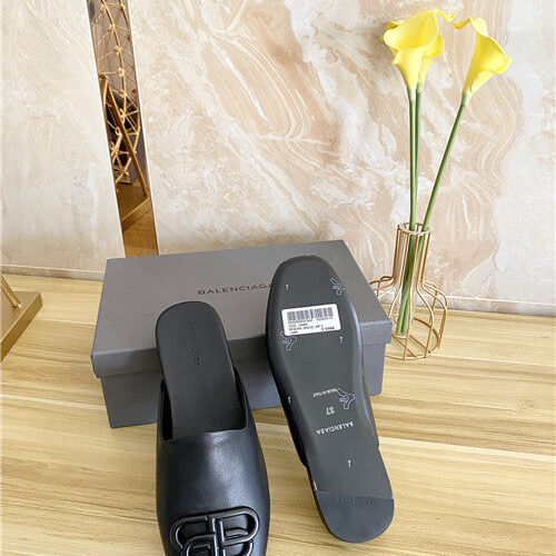 High Quality Luxury Balenciaga Round Head Flat Slippers – Style 50019 product detail