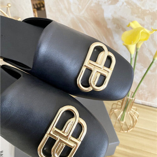 High Quality Luxury Balenciaga Round Head Flat Slippers – Style 84483 product detail