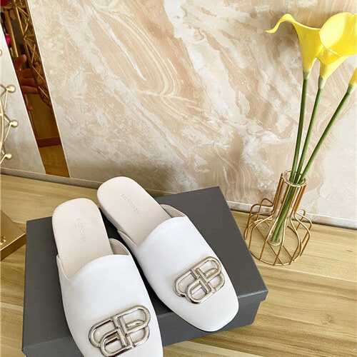 High Quality Luxury Balenciaga Round Head Flat Slippers alternate view
