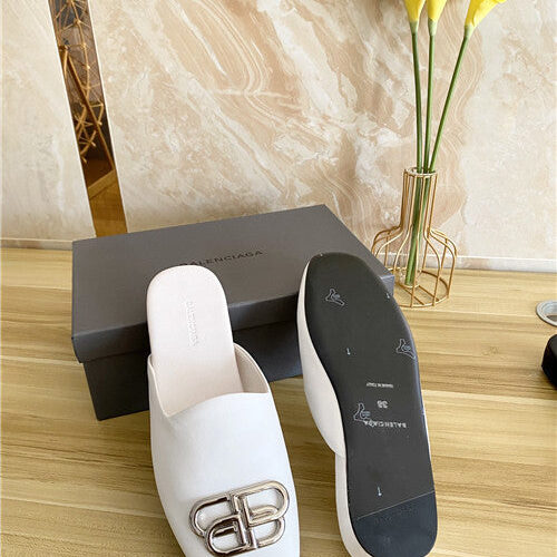 High Quality Luxury Balenciaga Round Head Flat Slippers product detail