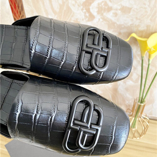 High Quality Luxury Balenciaga Round Head Flat Slippers – Style 43235 product detail